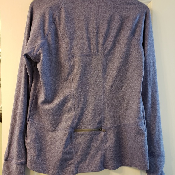 Pony athletic jacket, finger holes purple size L - Picture 6 of 8